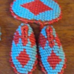 Beaded Shield & Moccasiins - Tiny