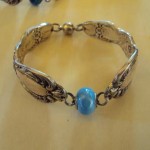 Silver Bracelet - Eric Christian - Pale Blue Murano Glass