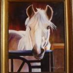 Oli on Canvas, Framed Horse